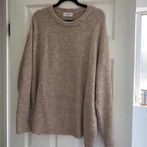 Carly Jean Los Angeles Elizabeth Oatmeal Sweater